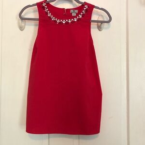 Worthington Tank Top Blouse Jeweled Neckline